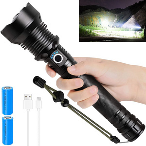 Flash Torch Light USB Rechargeable Super Bright LED Tactical Torchlight Flashlight with NEW Hot High Powerful Lumens Waterproof