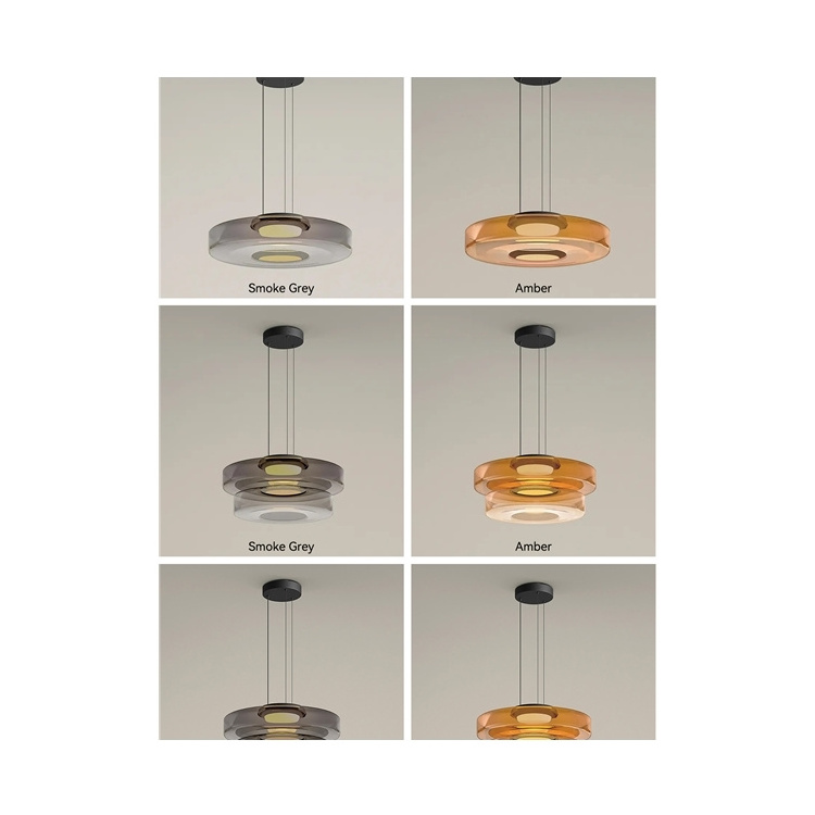 New Ready To Ship Glass Vintage Hanging Pendant Lamp Led Nordic Glass Kitchen Island Chandelier Light 2024