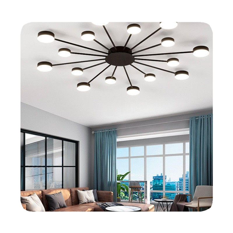 New New Lamp For Living Room Dinner Room Nordic Home Decor Lighting Indoor Bedroom Sunflower Led Ceiling Lights 2024