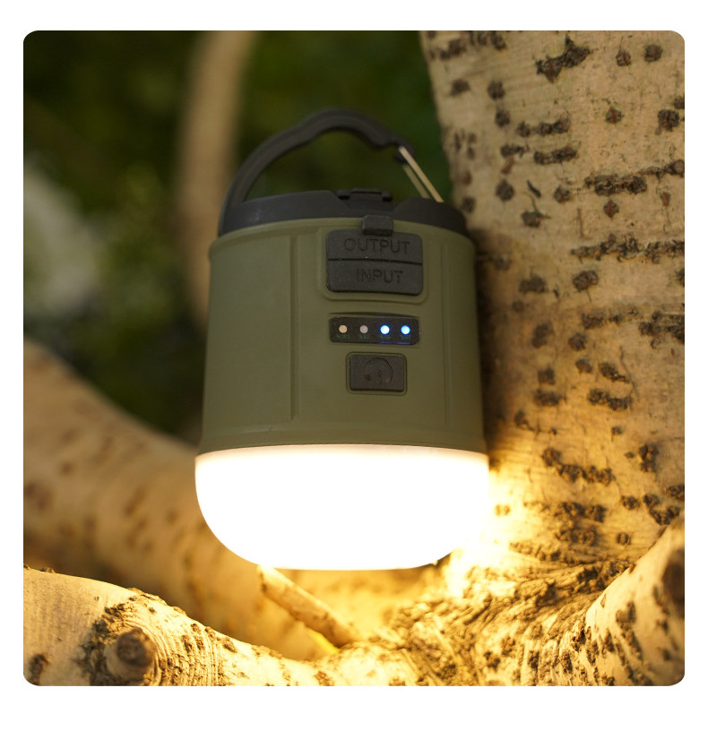 New Usb Rechargeable Xpe 300lm Cob Led Emergency Hand Crank Power 2400mah Outdoor Lanterns Camping Lights 2024