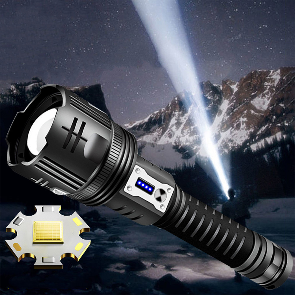 New Super Xhp 360 Most Powerful Rechargeable Led Flashlight High Power Torch Light Tactical Flashlights 26650 Usb Camping Lamp 2