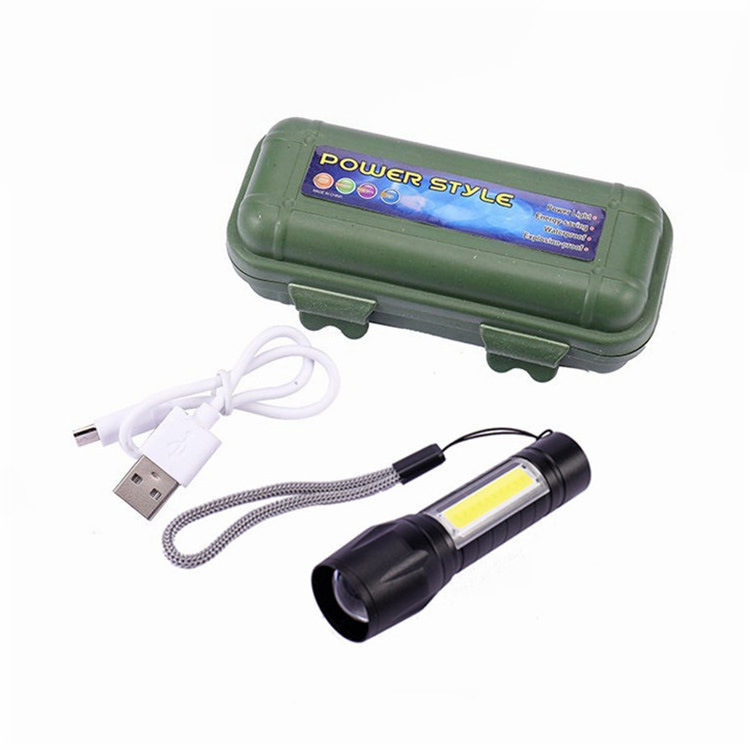 New Portable Rechargeable Zoom Led Flashlight Xpe Flash Light Torch Lantern 3 Lighting Modes Camping Light Mini Led Flashlight 2