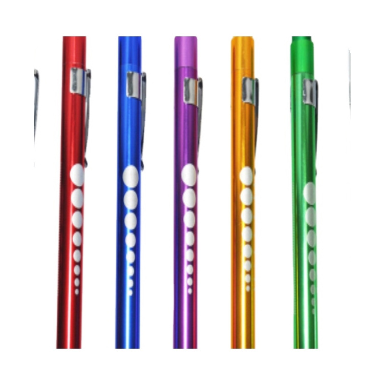 NEW Portable Mini Pen Flash Light Chain, Aluminum LED Medical Pen Torch Kids Flashlight with Pocket Clip 2024