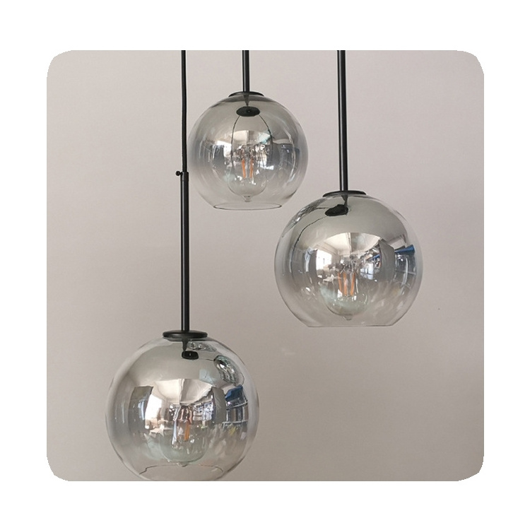 Hanging Lamp Globe Bubble Ball Pendant Light New Modern Nordic Decor Home E27 Chandelier Gold Led Glass Glass CN;ANH 2024