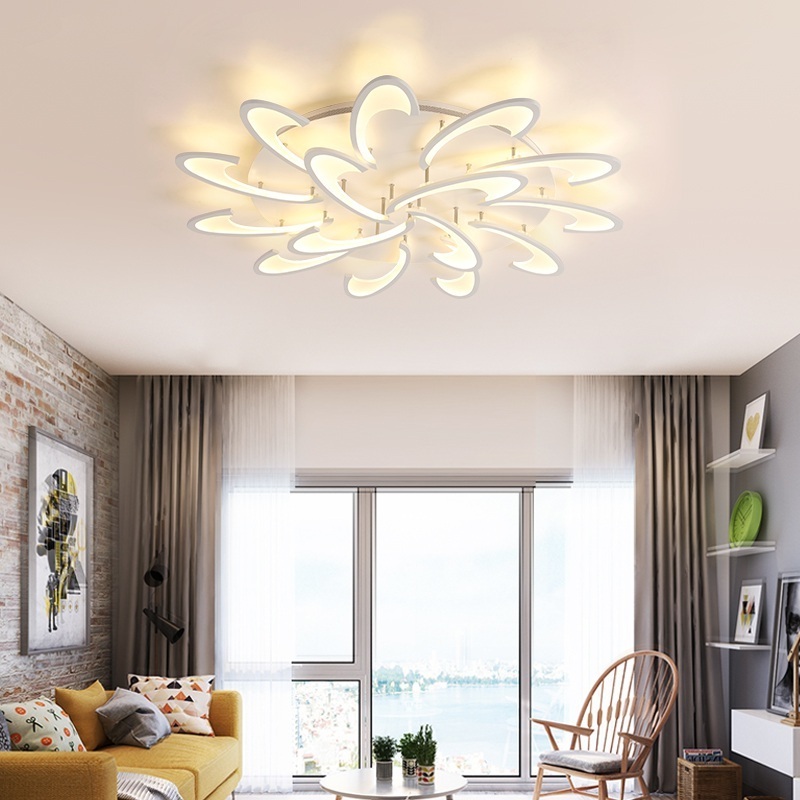 New Led Modern Ceiling Lamp Art 18 Chandelier 220v 108w Luxury Home Decoration 2024