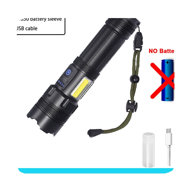 New Hot Sale Super Bright 7 Lighting Modes Xhp160 Cob Hand Flashlight Waterproof Usb Rechargeable Led Flashlight Torch Light 202