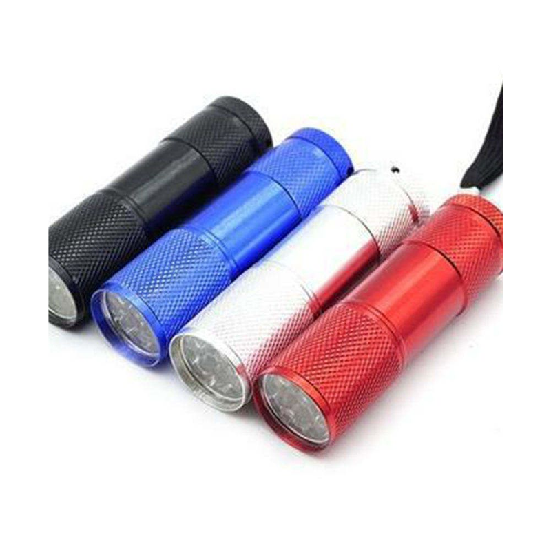 New Mini Blacklight Scorpion 9 Led Promotion Gift Torch Flash Light 365nm Uv Flashlight 2024