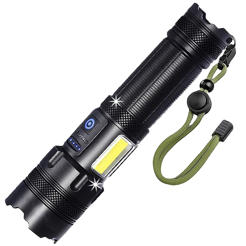 New Hot Sale Super Bright 7 Lighting Modes Xhp160 Cob Hand Flashlight Waterproof Usb Rechargeable Led Flashlight Torch Light 202