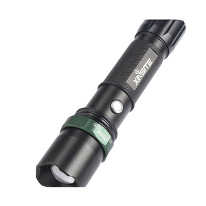 New Super Bright Flashlight Waterproof Torch Usb Rechargeable Led Hand Light Shocker For Self Defense With Safety Hammer 2024