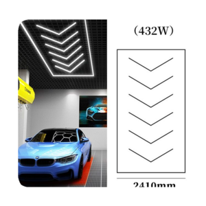 New 14 X Hexagon Led Lighting Car Detail Home Garage Wor 220v Dimmable Hexagon Led Garage Lights Ceiling 2024