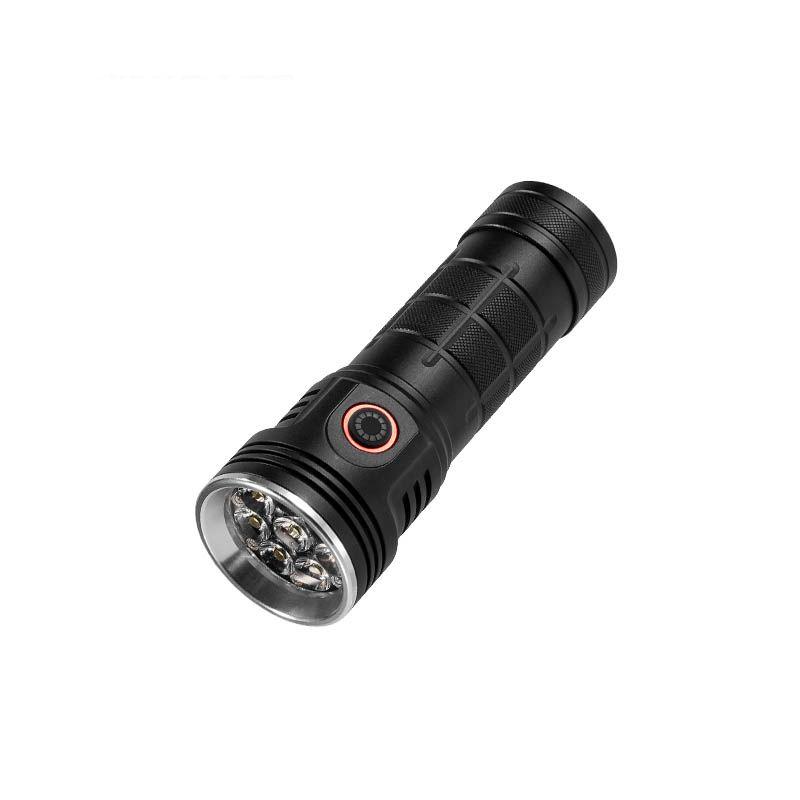 New Integrated Long Range Rechargeable Outdoor Camping 50000 Lumens Diving 100000 Lumens Waterproof Led Flashlight 2024