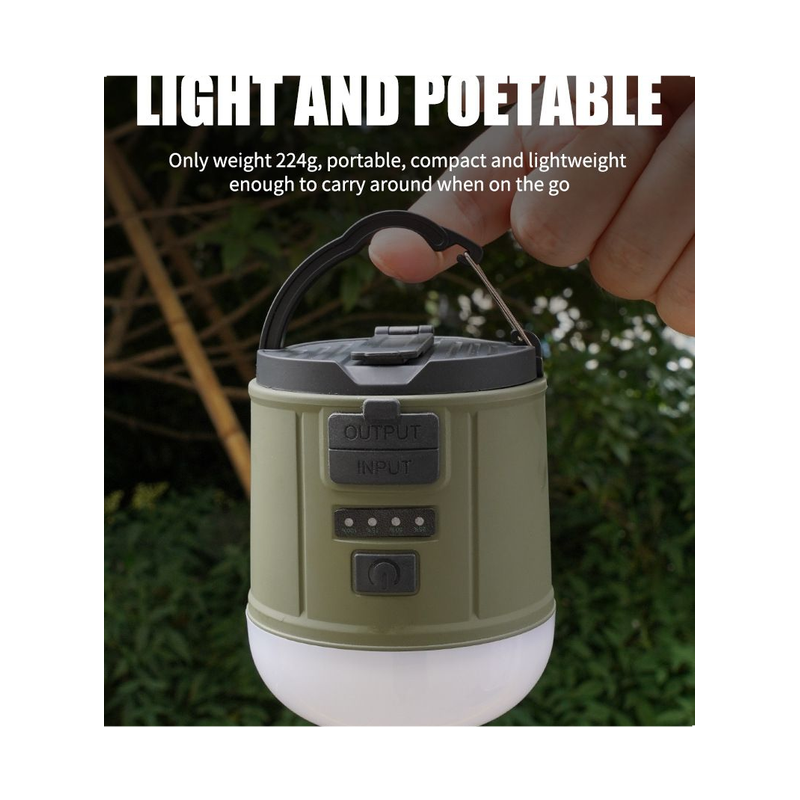 New Usb Rechargeable Xpe 300lm Cob Led Emergency Hand Crank Power 2400mah Outdoor Lanterns Camping Lights 2024