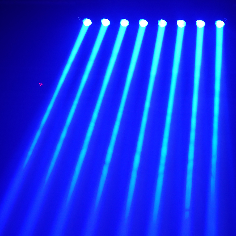 New 8x12w Moving Led Beam Bar Rgbw 4in1 8 Eyes Rgbw Beam Bar Led Lyre Disco Stage Lighting 2024