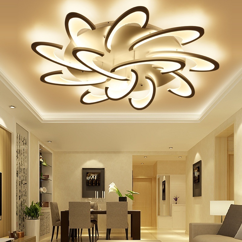 New Led Modern Ceiling Lamp Art 18 Chandelier 220v 108w Luxury Home Decoration 2024