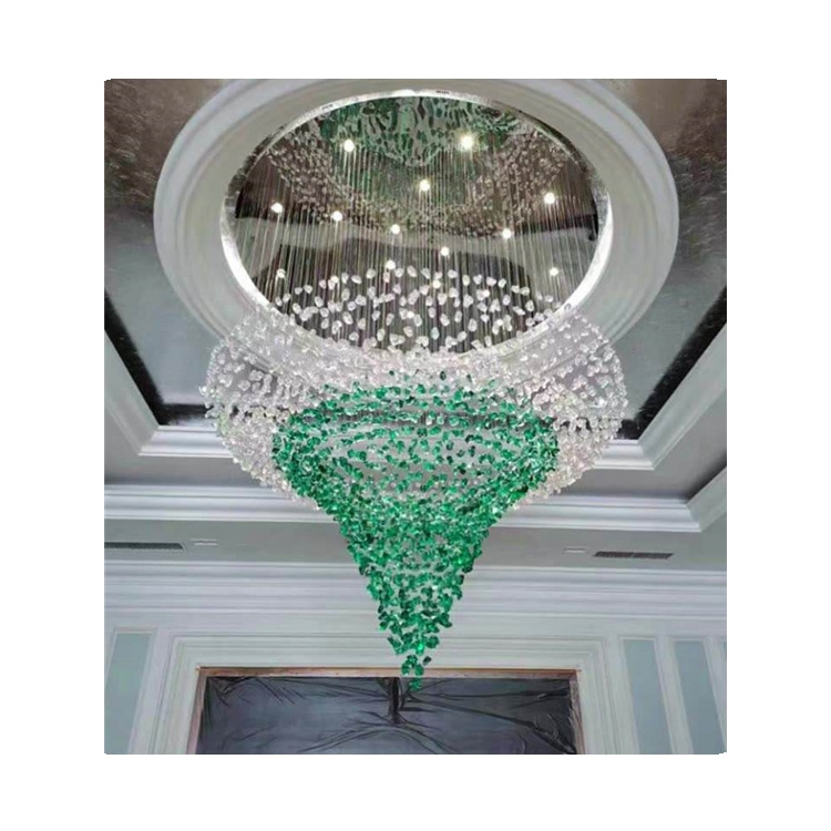 New Glass Chandelier Modern Near Me Modern Decorative Hotel Chandeliers Large Hanging Light Fixture Chandelier Banquet Hall 2024