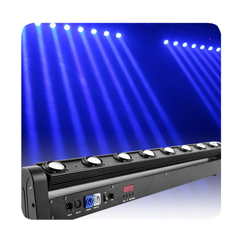 New 8x12w Moving Led Beam Bar Rgbw 4in1 8 Eyes Rgbw Beam Bar Led Lyre Disco Stage Lighting 2024