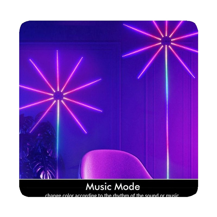 NEW 5V 5050 RGBIC Color Changing Music Sync Mode Blue tooth App Phone Control USB RGB Firework LED Strip Lights 2024