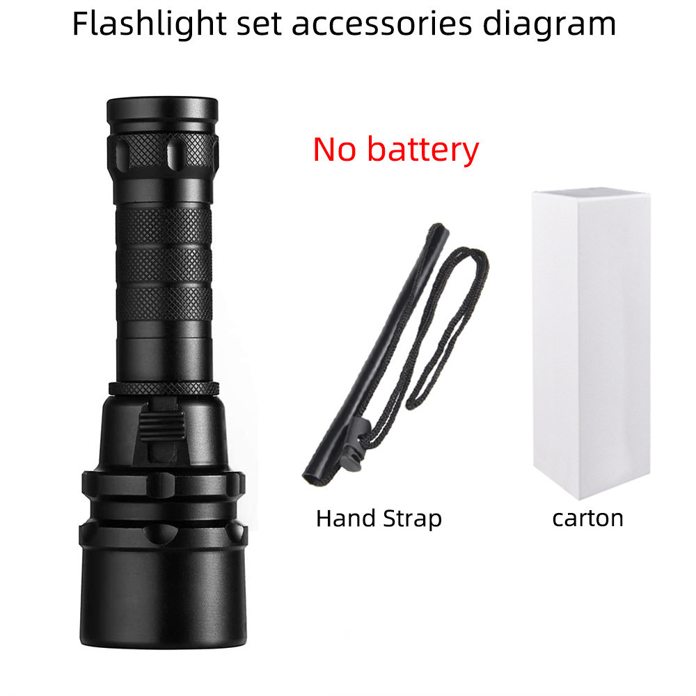 BAHE New Cold Diving Flashlight Underwater 100M Waterproof Torch UV Blue Video LED Diving Flashlight