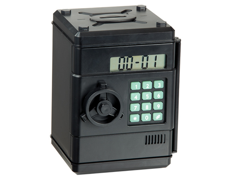 Digital Safety Piggy Bank With Coin Counter