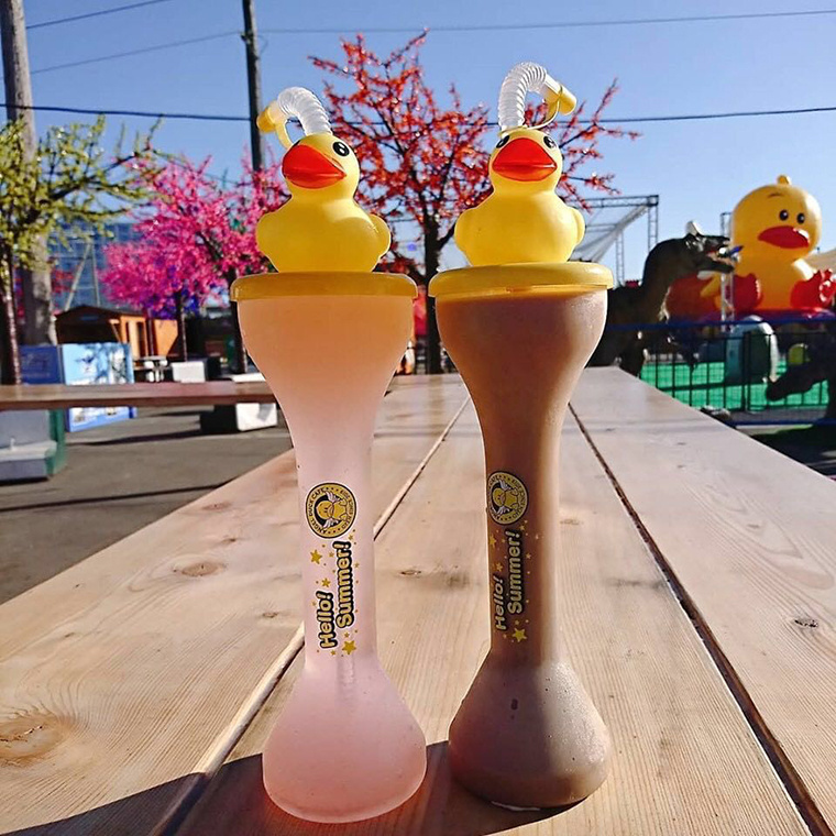 24/32oz Long neck vasos-plasticos-daiquiri souvenir cup stadium fiesta custom plastic tall slush yard cup with straw