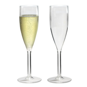 Customize Plastic Champagne Flutes Wholesale Wedding Small Nice Plastic Champagne Glasses