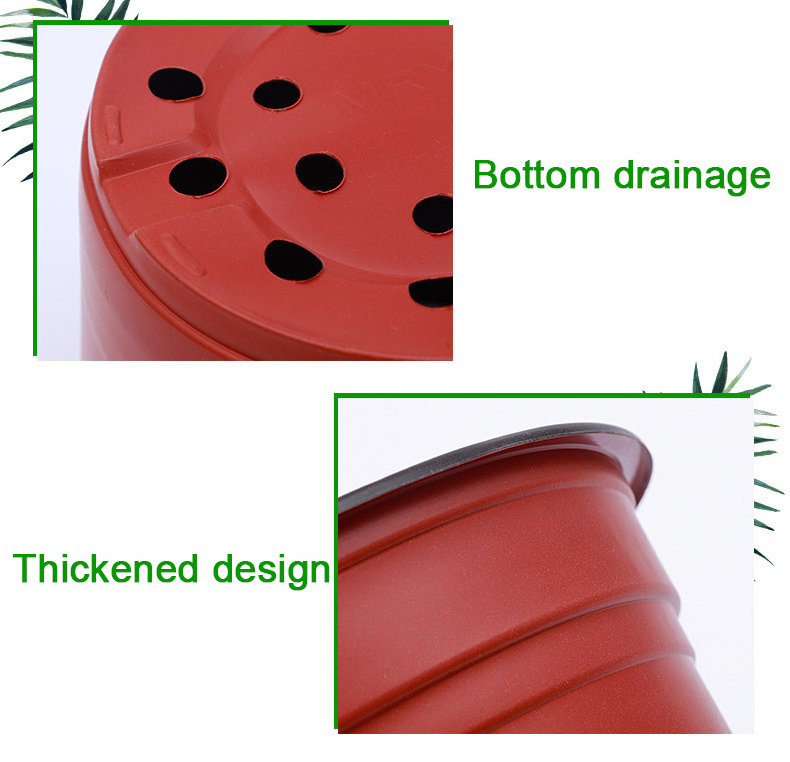 Large Outdoor Planters 1 3 5 6 7 10 15 Gallon Inch Plastic Planter Nursery Planter Pots With Drainage