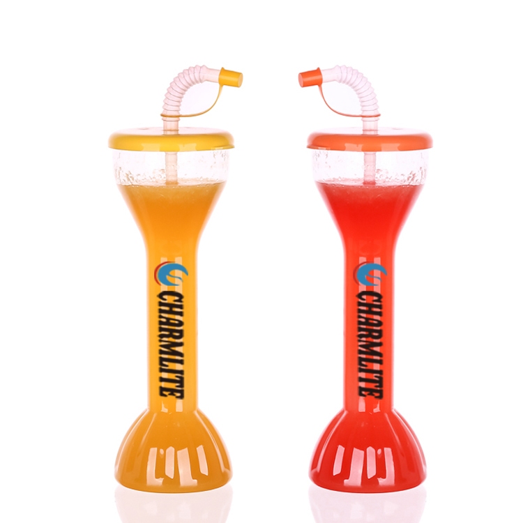 16oz Custom Printed Plastic Cup Twisted Slush Cup Custom Yard Cups