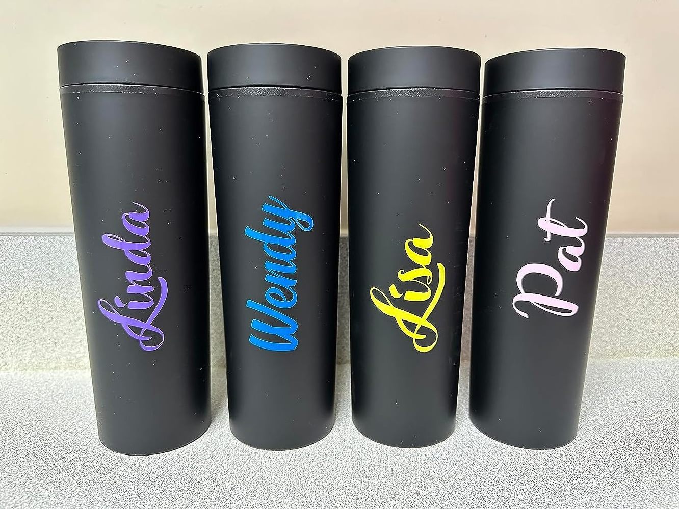 20 oz skinny sublimation tumblers drinkware straight matte black skinny tumblers with lid and straw