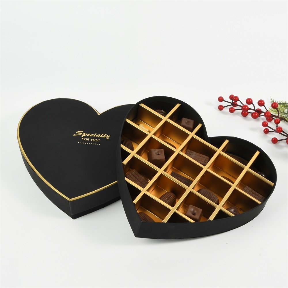 Saint Valentine Heart Shape Packaging Boxes For Chocolate Covered Strawberry