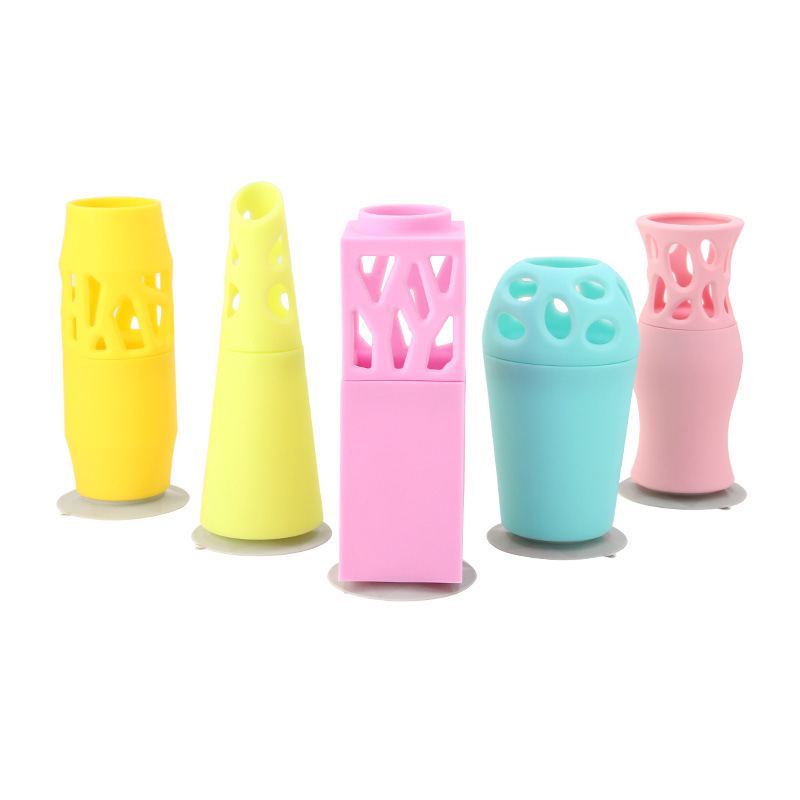 New Arrival Silicone Vase Silicone Flower Vase Plant Flower Pot With Strong Suction Cup Flower Vase