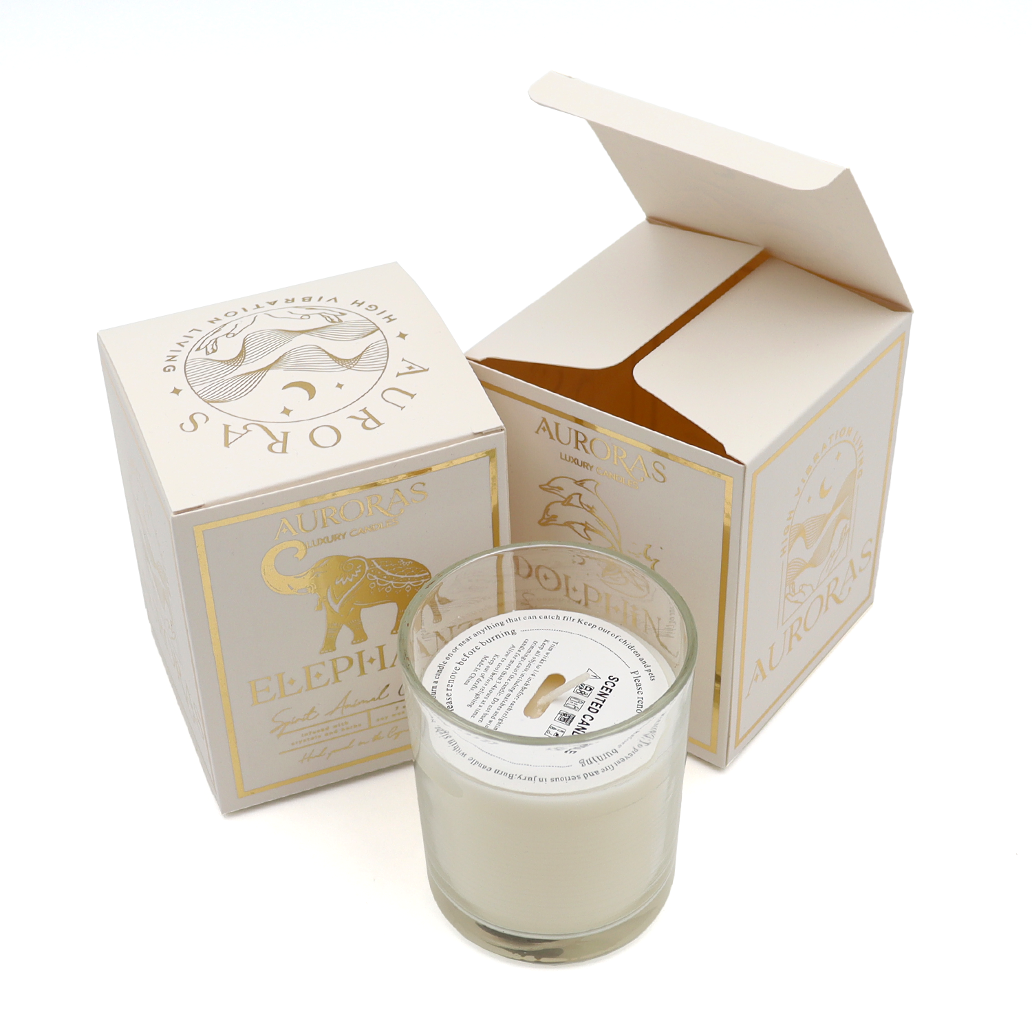 High Quality Custom White Paper Candle Packaging Luxury Boxes With Logo