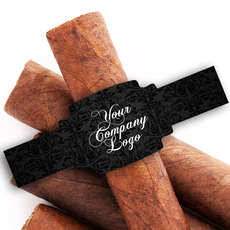 Custom Brand Cigar Labels Brand Printing Oem Embossed Cigar Wrap Private Labels For Sale