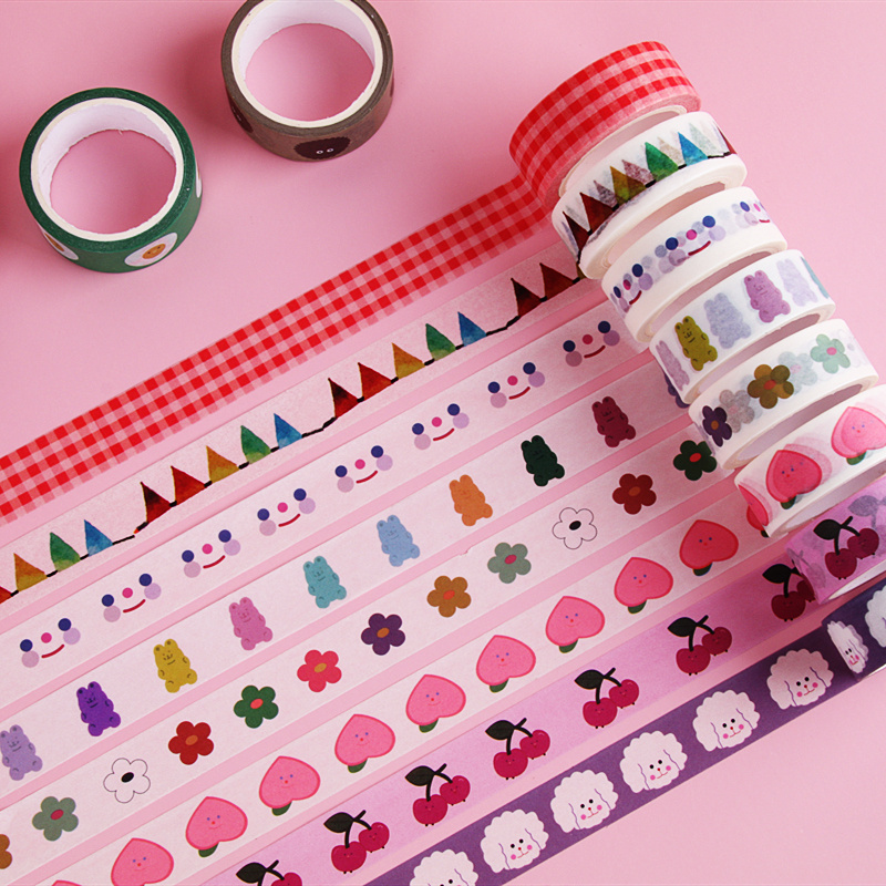 Wholesale Custom Masking Cute Washi Tapes Adhesive Paper Printing