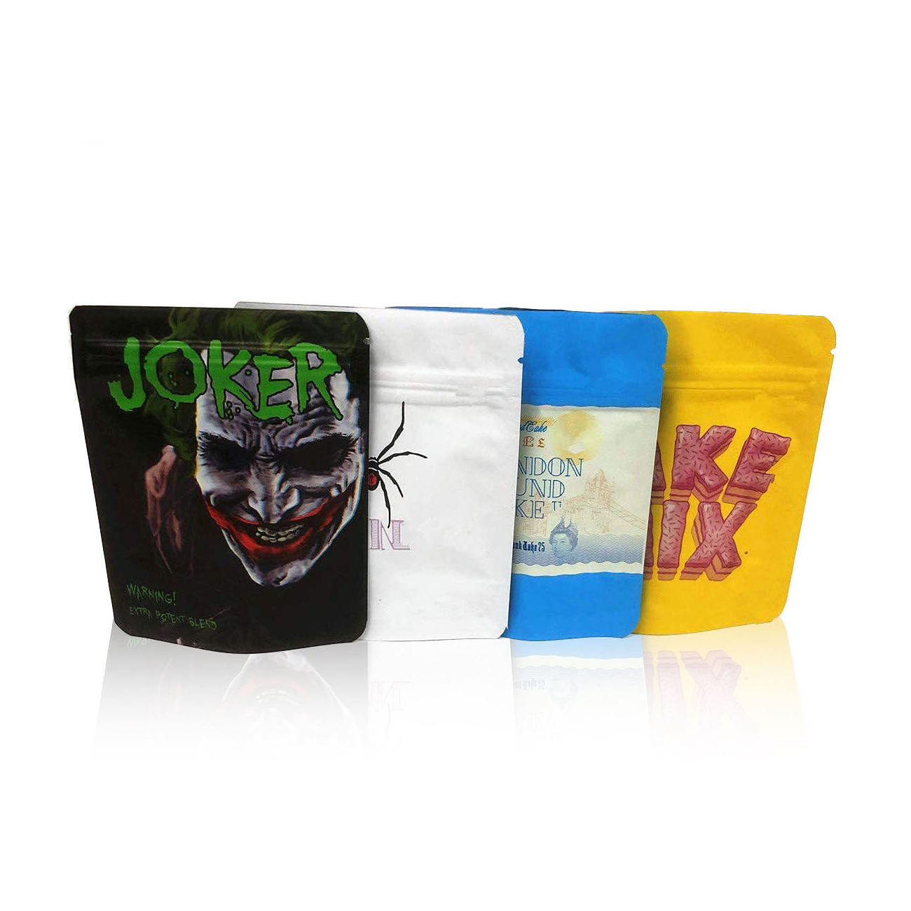 Custom Mylar Bags 3.5g Smell Proof Zipper Pouch Tobacco Cigar Mylar Bags Holographic Packaging Bags