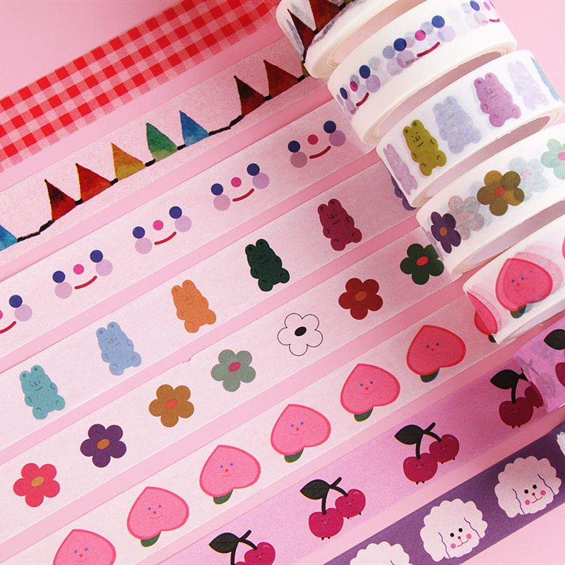 Wholesale Custom Masking Cute Washi Tapes Adhesive Paper Printing