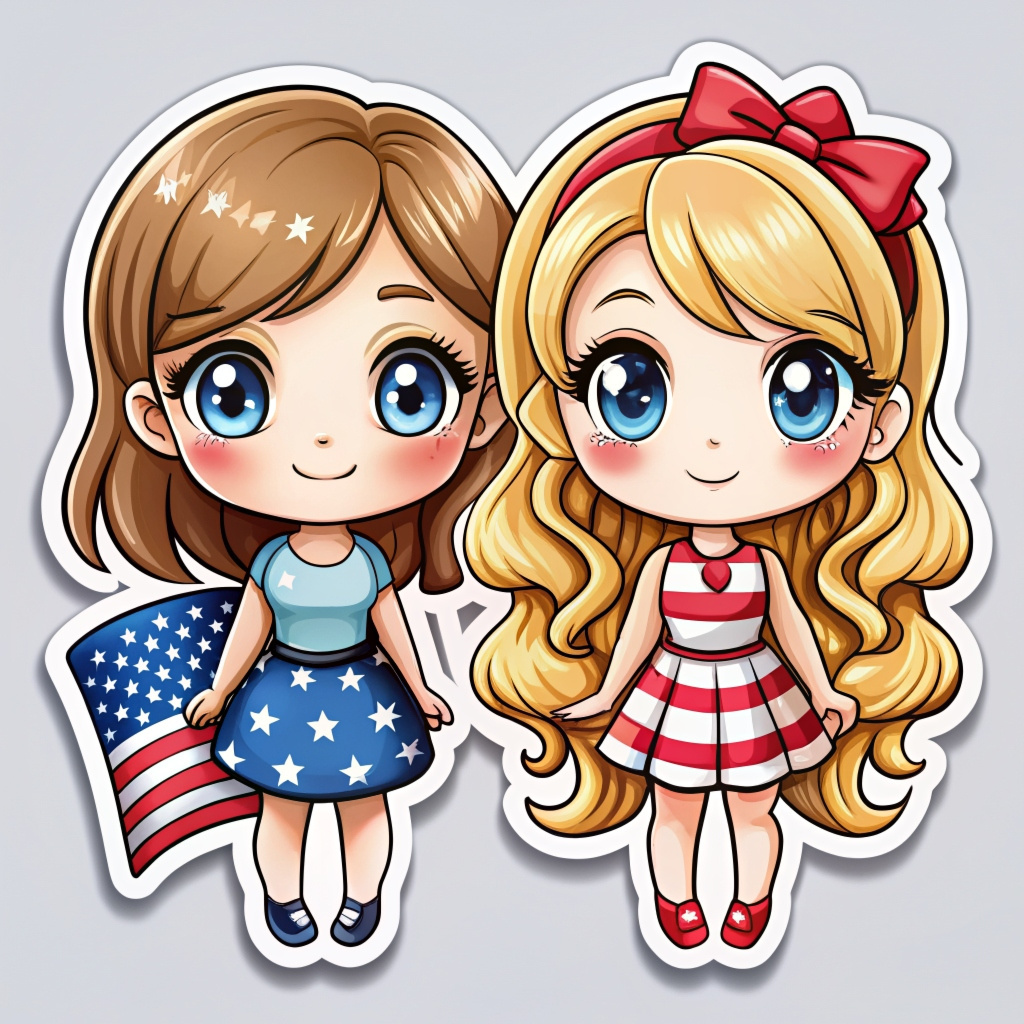 Custom Children Stickers Personalized Label Decorative American Girl Vinyl Sticker