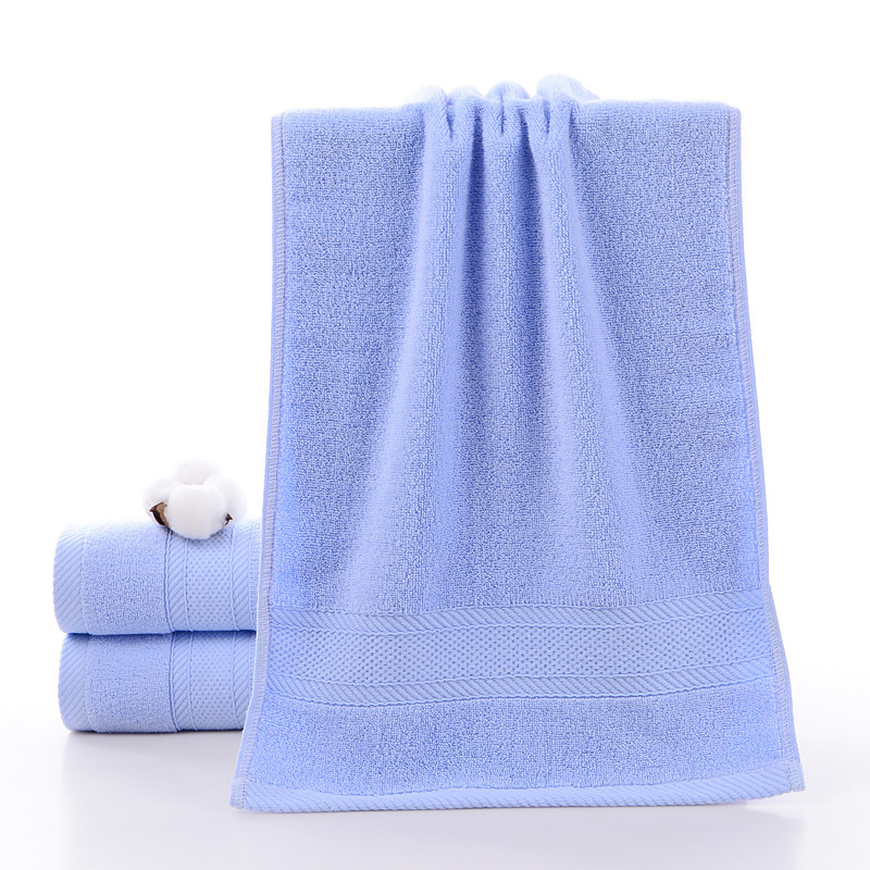 Home Premium Quality Plain dyed OEM Towel Thick Bathroom Face Shower Hotel Cotton Hand Bath Towels for Adults