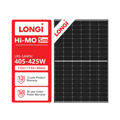 LONGI  405w 410w 415w 420w 425w Hi mo5m Mono Perc solar panel  photovoltaic panel power