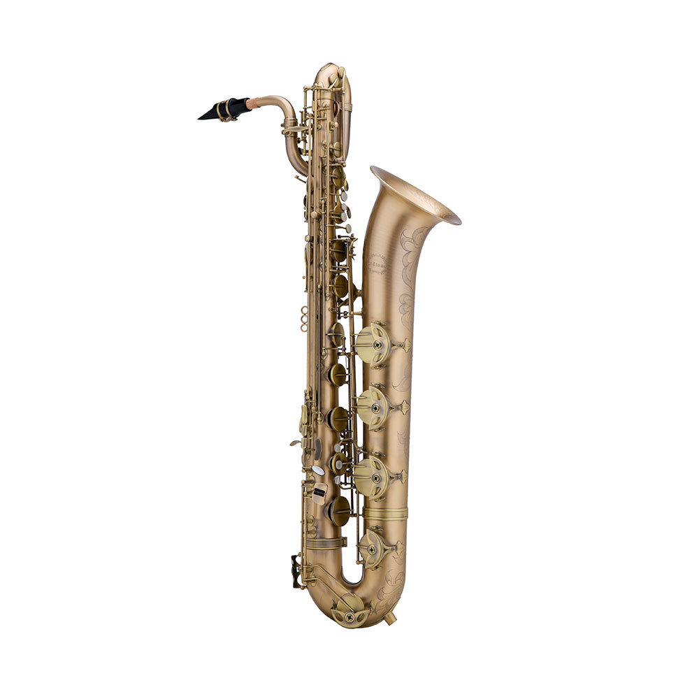 Musical High grade Brush Baritone Sax Baritone Saxophone with Case