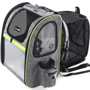 Portable Expandable Outdoor Foldable Space Carrying Bag pet backpack for dogs and cats