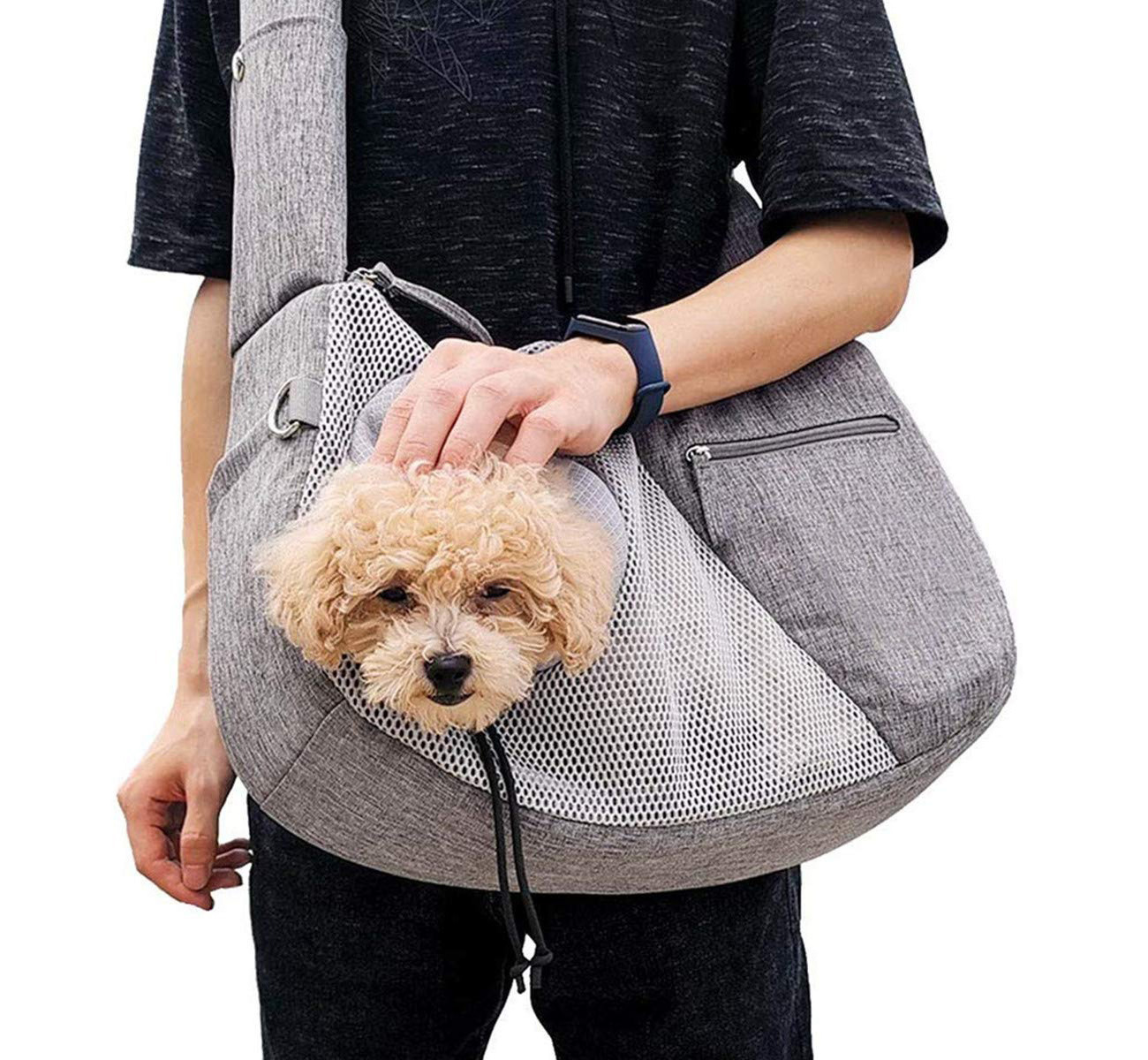 OEM Factory Customize Sling Carrier Outdoor Travel Shoulder Pet Bag Carrying Bag Lightweight Breathable pet sling bag for Cats