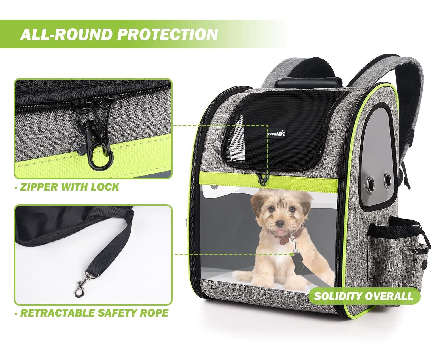 Portable Expandable Outdoor Foldable Space Carrying Bag pet backpack for dogs and cats