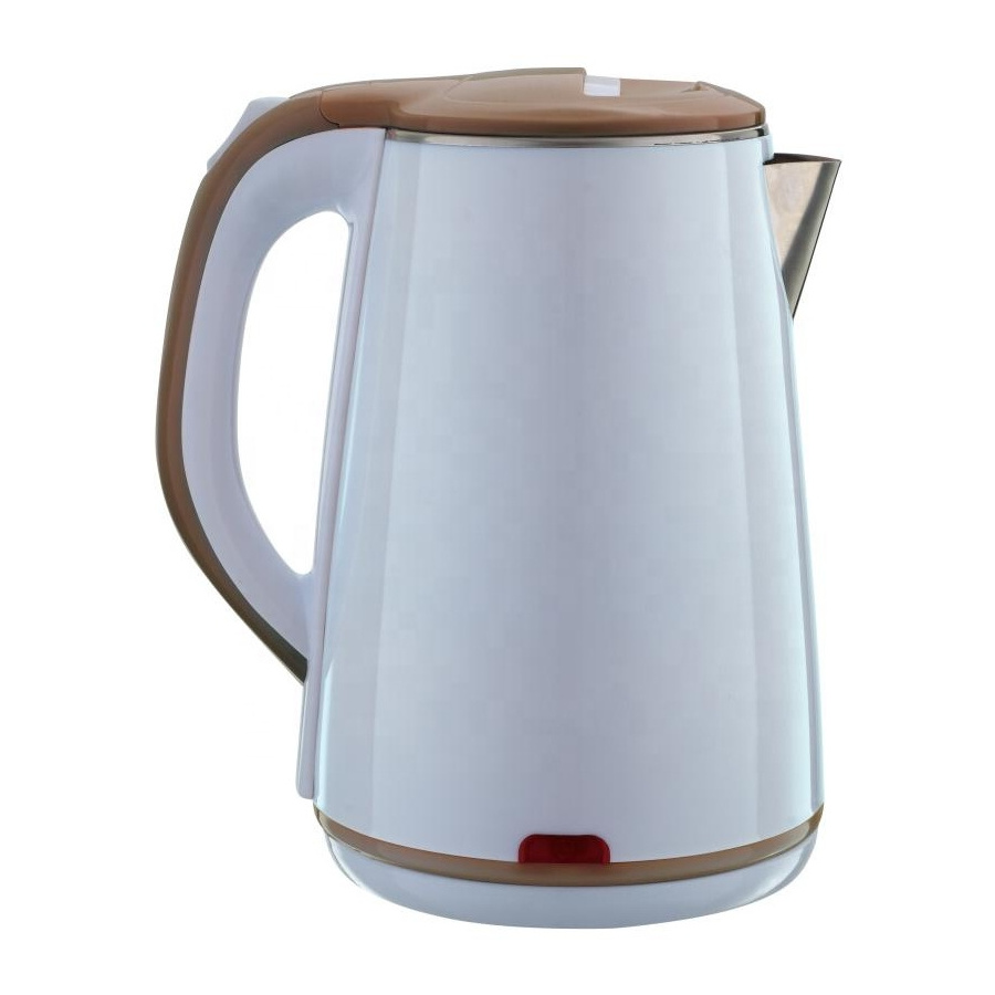 2.5L Colorful  Electric  Ss Double Wall Tea Coffee Kettle