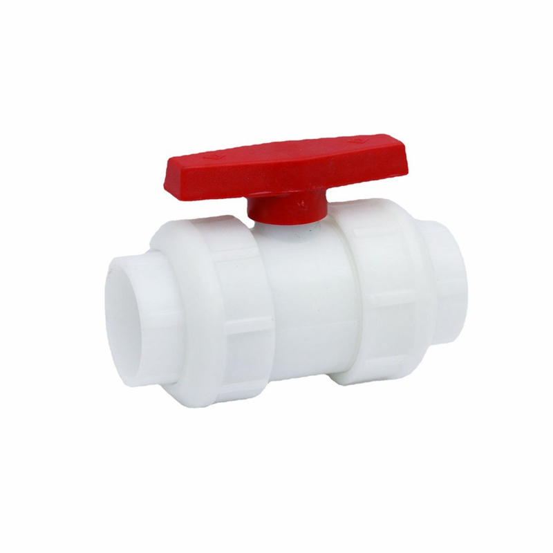 China hot sales 1/2 to 4 inch pvdf Double Union Socket pvc compact ball ...