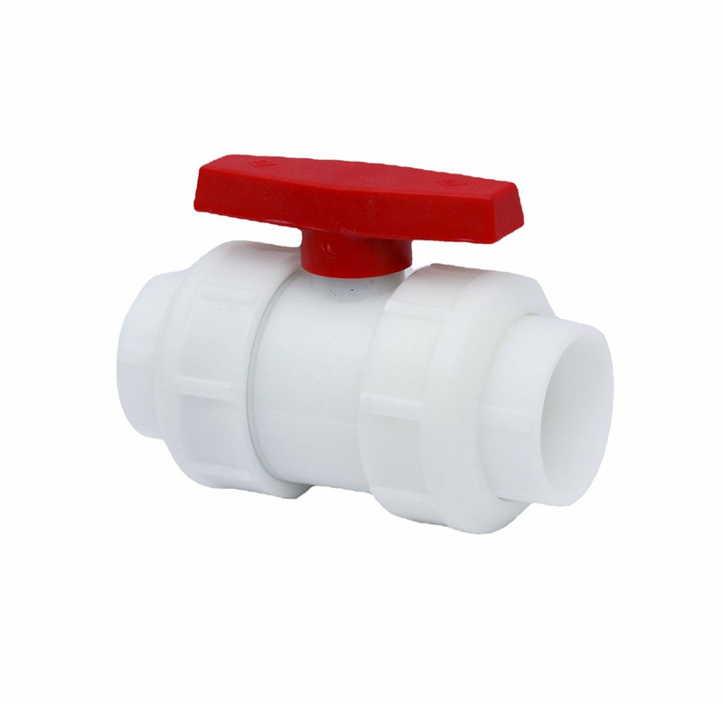 China hot sales 1/2 to 4 inch pvdf Double Union Socket pvc compact ball ...