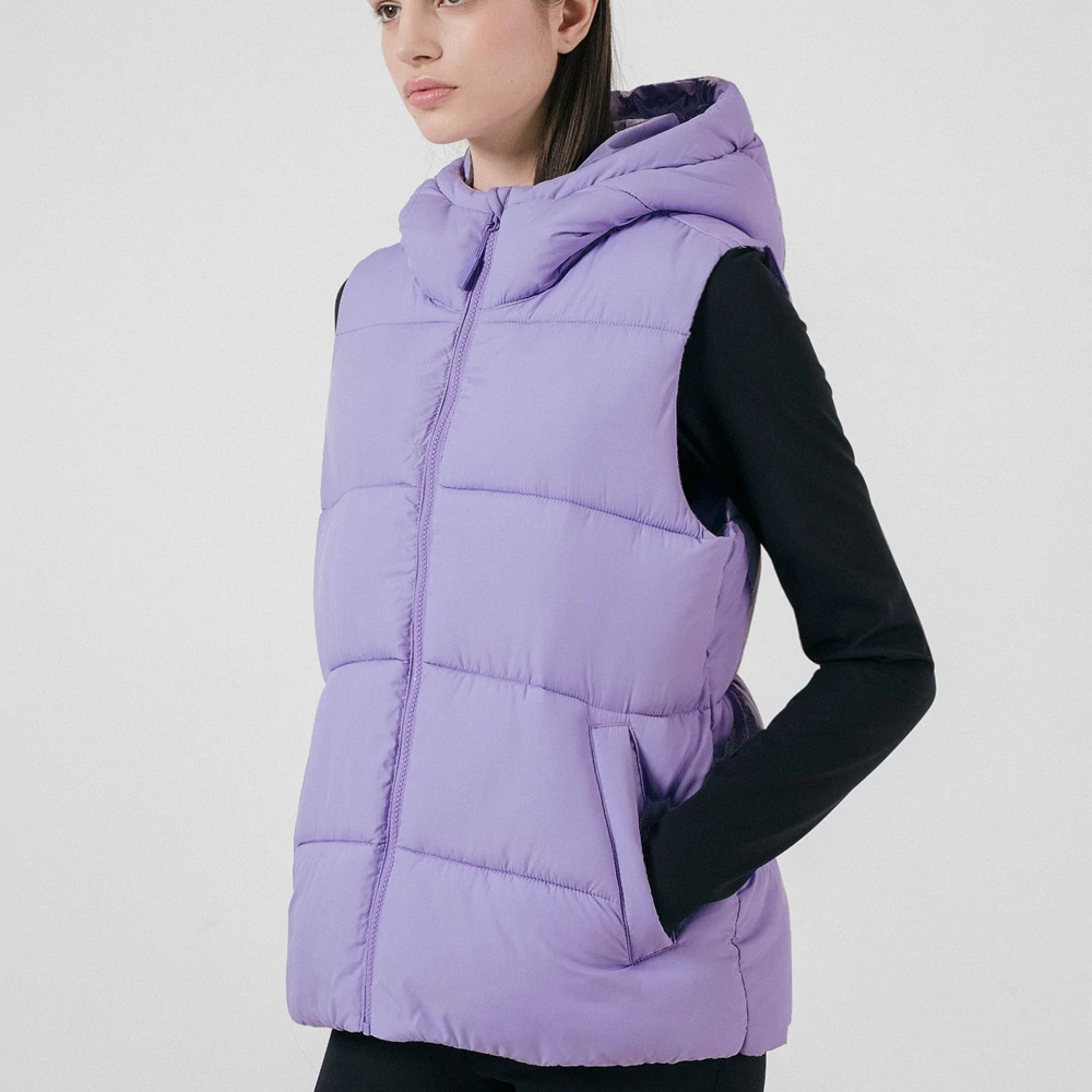 High Quality Puffer Vest For Women's Zipper Up Puffy Customized Womens Winter Windproof Jacket Bubble Down Gillet for Ladies