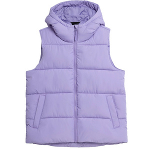 High Quality Puffer Vest For Women's Zipper Up Puffy Customized Womens Winter Windproof Jacket Bubble Down Gillet for Ladies