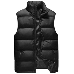 Customized Causal Men's gilet Lightweight Water Resistant Packable stand caller bubble Puffer vest