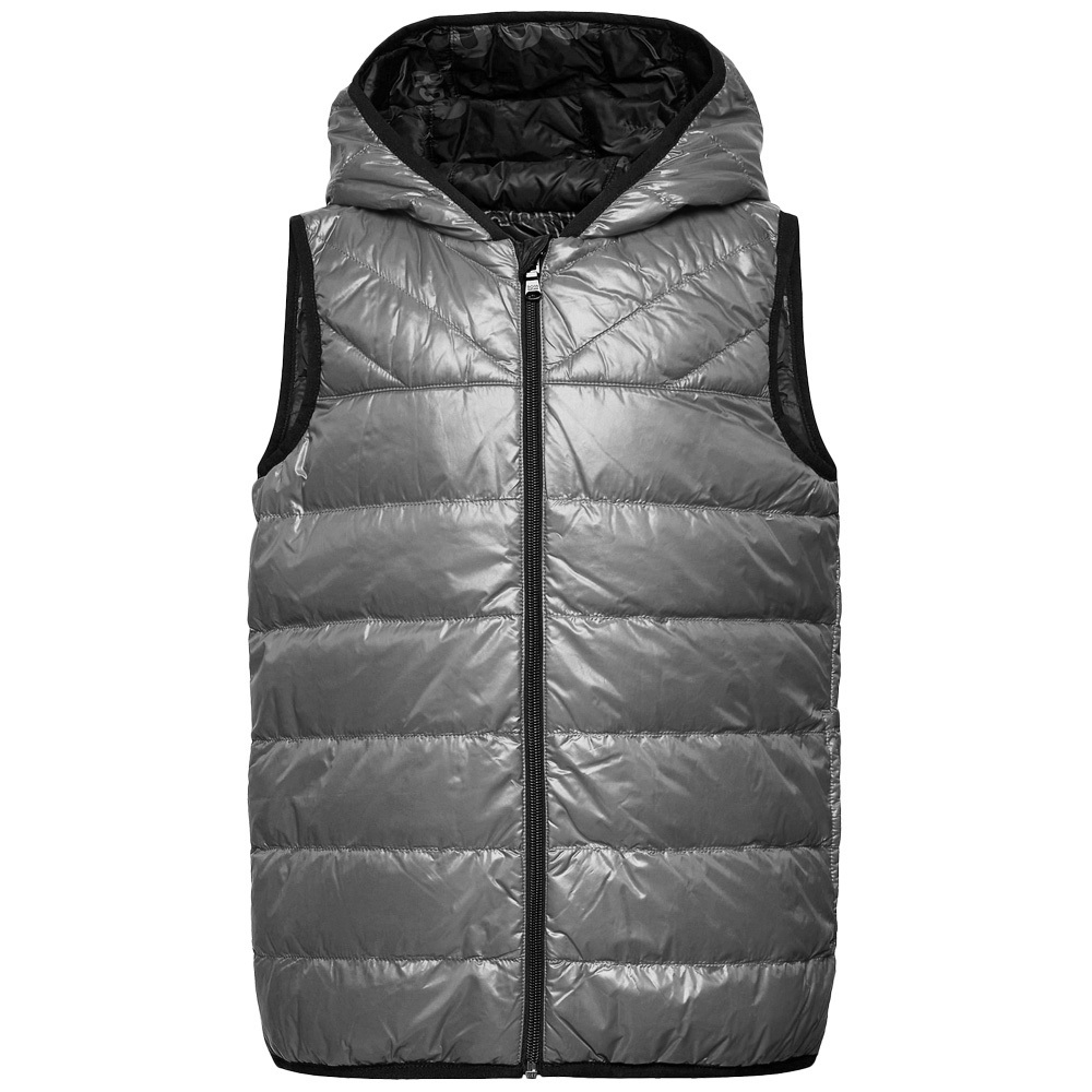 Packable Padded Naylon hooded gilet Lightweight Quilted waistcoat Stand Collar Custom Puffer Vest for Men Women