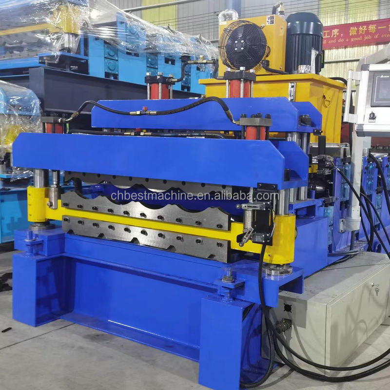 Metal Roofing Sheet Double Layer Making Roll Forming Manufacturing Machine